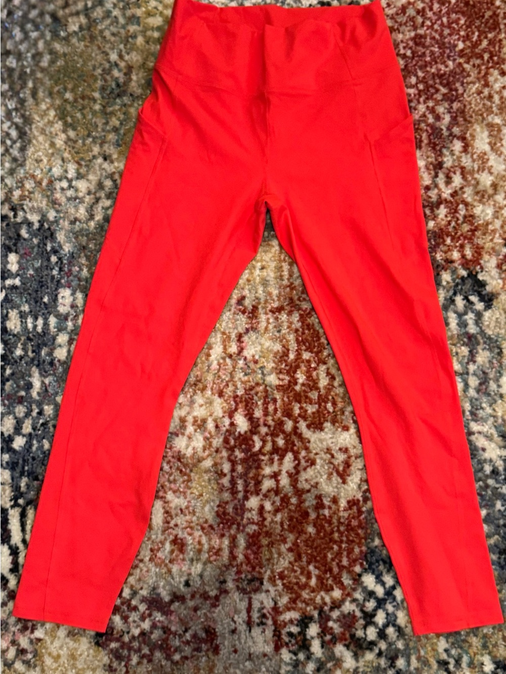 Women’s High-Waist Red Active Leggings